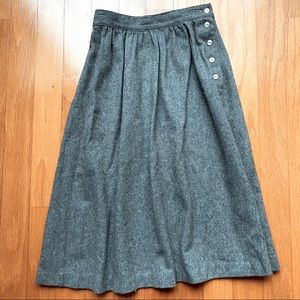 Vintage grey wool skirt